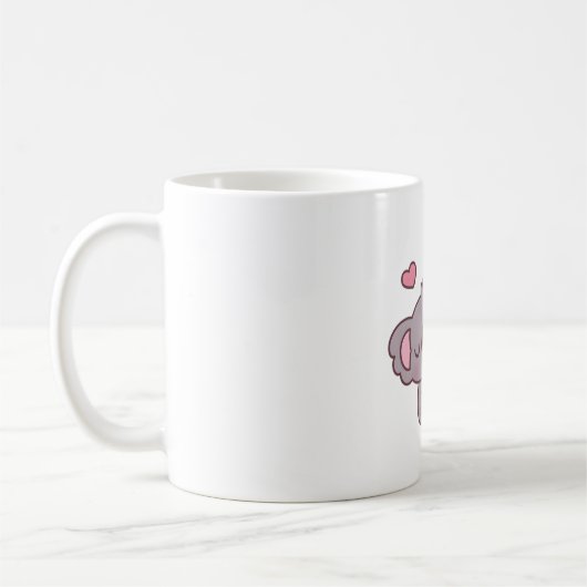 Mug Cute Koala aime Thé à bulle fraise (Gauche)