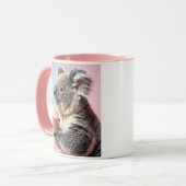 Mug Cute Koala Avec Cupcake Pastel Gradient (Devant gauche)