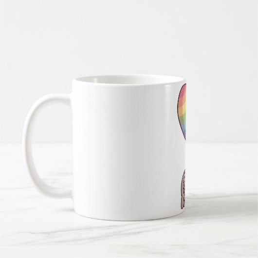 Mug Cute Koala Bear and Rainbow Balloon (Gauche)