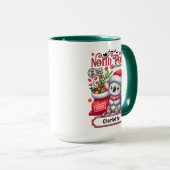 Mug Cute Koala Chirstmas Nom personnalisé (Devant droit)