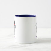Mug Cute Koala dans un top noir Hat Custom (Centre)