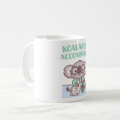 Mug Cute Koala Koalafied Comptable Pun (Devant gauche)