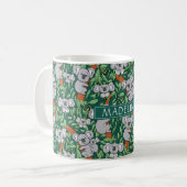 Mug Cute Koala Motif Personnaliser Hunter Green (Devant gauche)