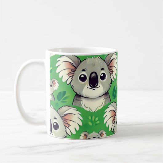 Mug Cute koala mule verte (Gauche)