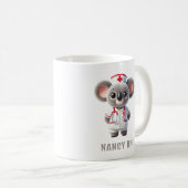 Mug Cute Koala Oear Nurse Personnalisée (Devant droit)