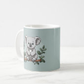 Mug Cute koala ours sur turquoise (Devant gauche)