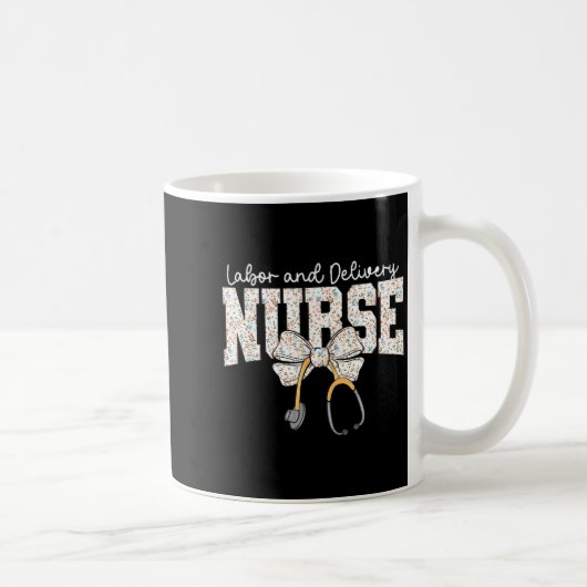 Mug Cute Labor And Delivery Nurse Stethoscope Coquette (Droite)