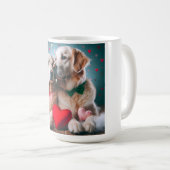 Mug Cute labrador couple valentine's day (Devant droit)