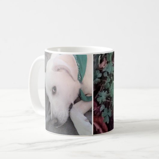 Mug Cute Labrador Retriever Mix Fatigué Chien vert (Devant gauche)