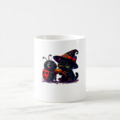 Mug Cute Ladybug et chat noir Halloween classique T-Sh (Centre)