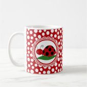 Mug Cute Ladybug On Leaf (Gauche)