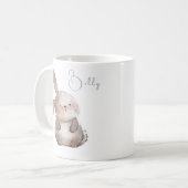 Mug Cute lapin 2, personnalisé (Devant gauche)