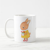 Mug Cute lapin lapin Art Personnalisé avec le nom (Gauche)