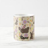 Mug Cute lapin lapin Brown Motif Imprimer (Centre)