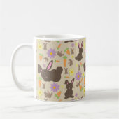 Mug Cute lapin lapin Brown Motif Imprimer (Gauche)