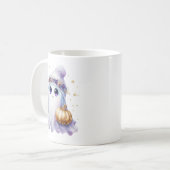 Mug Cute Lavendar Purple Ghost Halloween Éffrayant Bou (Devant gauche)