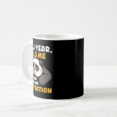 Mug Cute Lazy Panda New Year Old Me 2026 Funny Sarcast (Devant gauche)