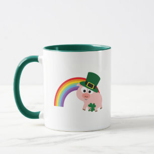 Mug Cute Leprechaun Pig