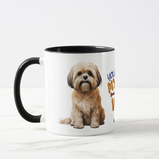 Mug Cute Lhassa Apso Vous Faites Ma Queue (Gauche)
