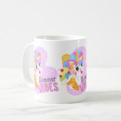 Mug Cute licorne avec crème glacée (Devant gauche)