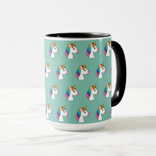 Mug Cute licorne magique avec cheveux colorés