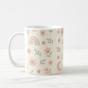 Mug Cute Little Flowers Arc-en-ciel Floral Boho Sunshi