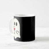 Mug Cute Little Ghost Red Wine Gl Halloween  (Devant gauche)
