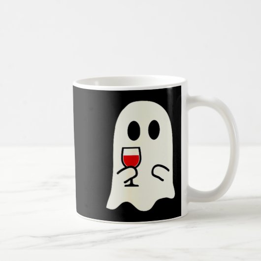 Mug Cute Little Ghost Red Wine Gl Halloween (Droite)