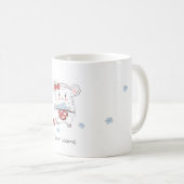 Mug Cute Little Hamster Floral Custom (Devant droit)