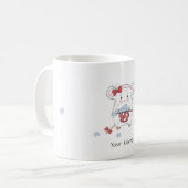 Mug Cute Little Hamster Floral Custom (Devant gauche)