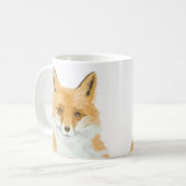 Mug Cute Little Red Fox - transparent. (Devant gauche)