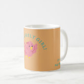 Mug Cute Little Rose Bird Thème Fille Baby shower (Devant droit)