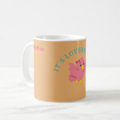 Mug Cute Little Rose Bird Thème Fille Baby shower (Devant gauche)