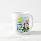 Mug Cute Little Rose House Notre Maison Sweet Home (Devant droit)