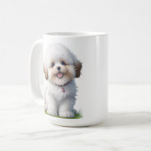 Mug Cute Little Shih Tzu Amoureux des chiens chiot (Devant gauche)