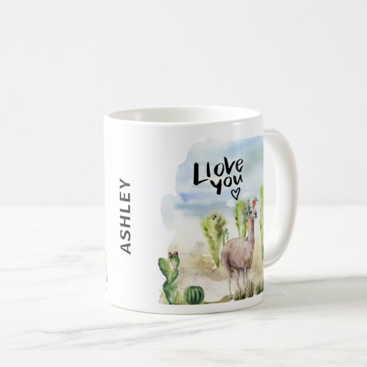 Mug Cute Llama (Devant droit)
