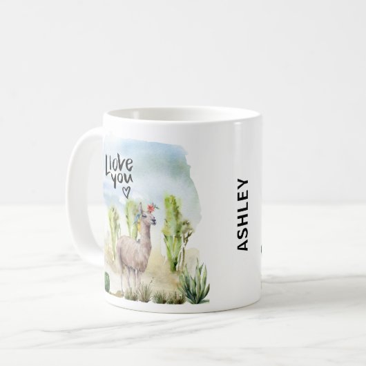 Mug Cute Llama (Devant gauche)