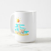 Mug Cute Llama Beach Day (Devant gauche)