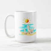 Mug Cute Llama Beach Day (Gauche)