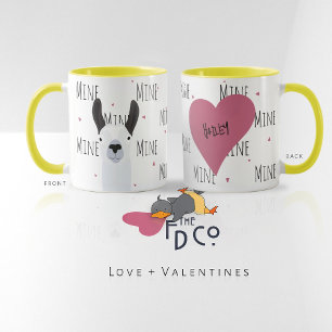 Mug Cute Llama Llove "Mine" Café Fiend Teetotaler