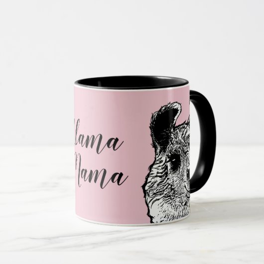 Mug Cute Llama Mama (Devant droit)