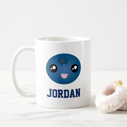 Mug Cute Lote You Berry Beaucoup Cartoon Bleu Berry (Avec donut)