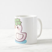 Mug Cute Lucky Ducky Four Leaf Clover (Devant droit)
