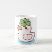 Mug Cute Lucky Ducky Four Leaf Clover (Centre)