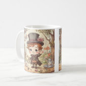 Mug Cute Mad Hatter Whimsical Wonderland Woodland Art (Devant gauche)