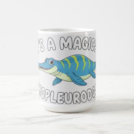 Mug Cute Magical Liopleurodon Fantasy Prehistoric Ocea (Centre)
