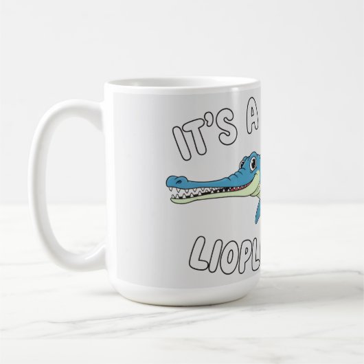 Mug Cute Magical Liopleurodon Fantasy Prehistoric Ocea (Gauche)
