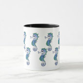 Mug Cute Magnifique Funny Seahorse Ocean Life Design (Centre)