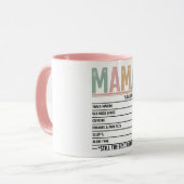 Mug Cute Mama éléments nutritifs (Devant gauche)