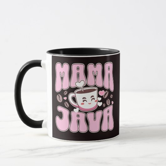 Mug Cute Mama Java cadeau de la fête des mères (Gauche)